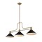 Z-Lite Melange 3 Light Chandelier, Heritage Brass & Matte Black 725-3HBR-MMB - alternate 4
